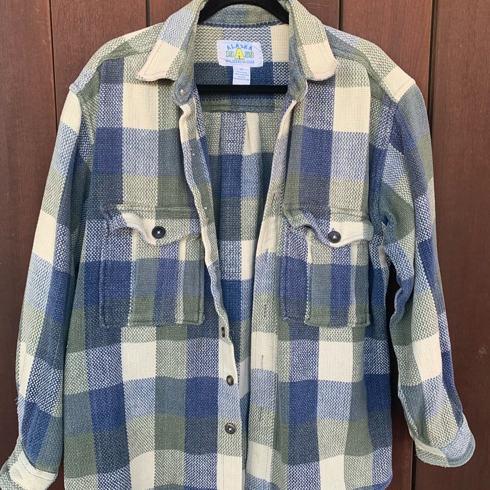Plaid Flannel Jacket Size X Large